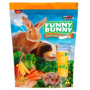 Ração Funny Bunny Delícias da Horta: a base alimentar para coelhos e roedores